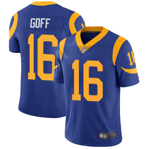 Los Angeles Rams Limited Royal Blue Men Jared Goff Alternate Jersey NFL Football 16 Vapor Untouchable